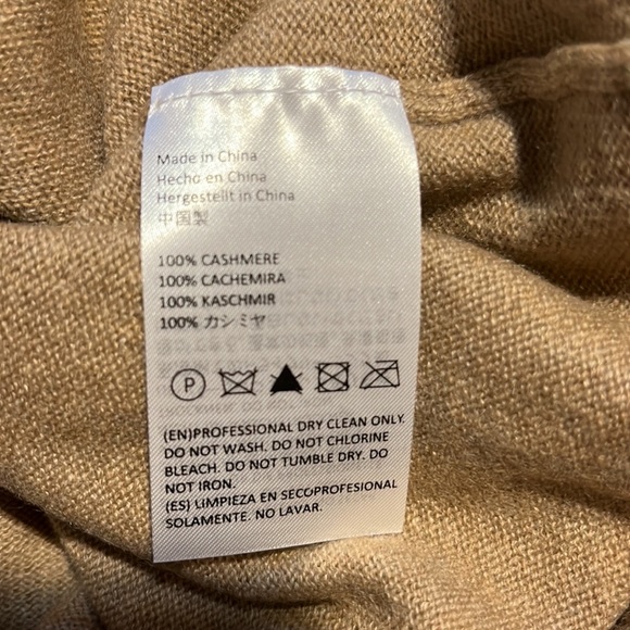 STATE CASHMERE Classic Sleeveless Sweater Vest 100% Pure Cashmere V-Neck XL - Picture 10 of 12